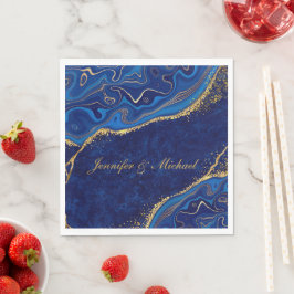 Guardanapo De Papel Nome Personalizado Elegante de Casamento Moderno D