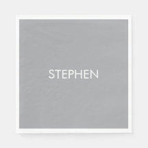 Nome personalizado minimalista cinza