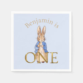 Guardanapo De Papel Nome personalizado Peter o coelho Primeiro Anivers