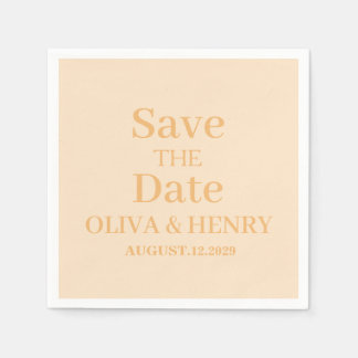 GUARDANAPO DE PAPEL NOME PERSONALIZADO SIMPLES ELEGANTES SALVE A DATA