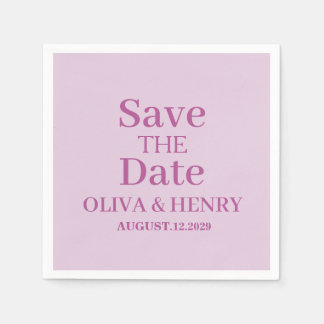 GUARDANAPO DE PAPEL NOME PERSONALIZADO SIMPLES ELEGANTES SALVE A DATA