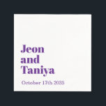 Guardanapo De Papel Nome Personalizado Simples MInimal Casamento Moder<br><div class="desc">Nome Personalizado Simples MInimal Casamento Napkins adiciona seu nome aqui.</div>