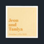 Guardanapo De Papel Nome Personalizado Simples MInimal Casamento N<br><div class="desc">Nome Personalizado Simples MInimal Casamento Napkins adiciona seu nome aqui.</div>