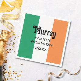 Guardanapo De Papel Nome Sobrenome Irlandês Personalizado