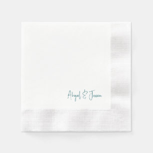 Guardanapo De Papel Nomes Personalizados em Grafite Casamento 