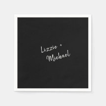 Nomes Personalizados Pretos Simples Contemporâneos