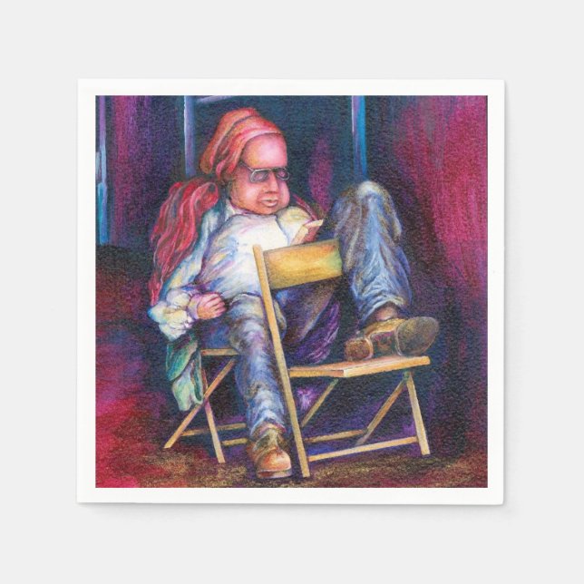 Guardanapo De Papel Norman prefere Desenhar no sono (Frente)