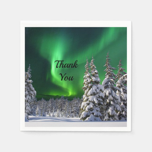 Guardanapo De Papel Nortes durante o inverno (Frente)