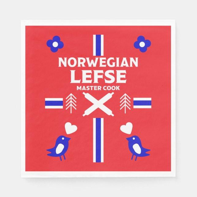Guardanapo De Papel Norueguês - Esquerda Flatpão Apron (Frente)