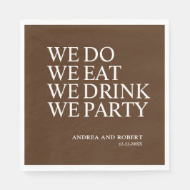 Guardanapo De Papel Nós Bebemos Nós Festejamos Cocktail