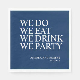 Guardanapo De Papel Nós Comemos Cocktail De Casamento