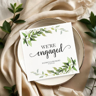 Guardanapo De Papel Nós estamos Engajados Engajamento Verde