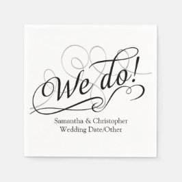 Guardanapo De Papel Nós temos, Casamento Branco, Cabeça Personalizada