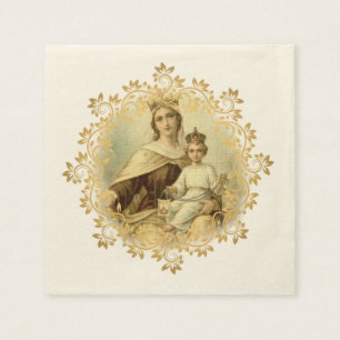 Guardanapo De Papel Nossa senhora do bebê Jesus de Monte Carmelo