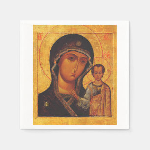 Guardanapo De Papel Nossa Senhora do Ícone Ortodoxo de Kazan