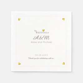 Guardanapo De Papel nosso coquetel padrão de recepção de casamento