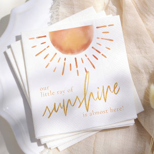 Guardanapo De Papel Nosso Pequeno Raio de Sol Chá de Bebê
