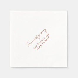 Guardanapo De Papel Nossos Amigos são nossa Ação de Amizade Familiar