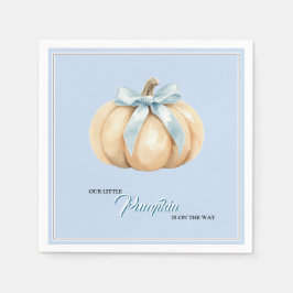 Guardanapo De Papel Nossos Pequenos Pumpkin Caem Chá de fraldas Blue B