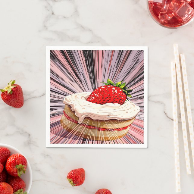 Guardanapo De Papel Nostalgia da Strawberry Shortcake (Insitu)