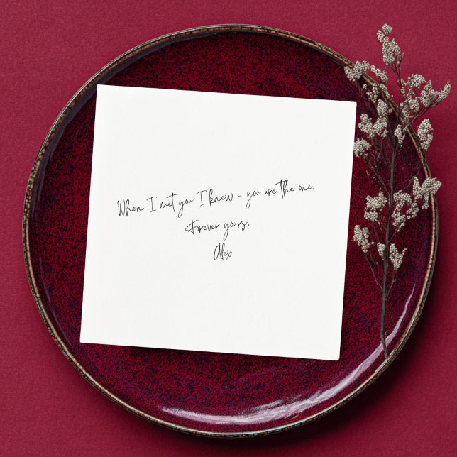 Guardanapo De Papel Nota de Amor Personalizada Carregue Sua Própria Ma (Criador carregado)