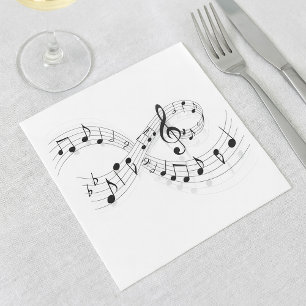 Guardanapo De Papel Notas Musicais Em Papel De Funcionarios