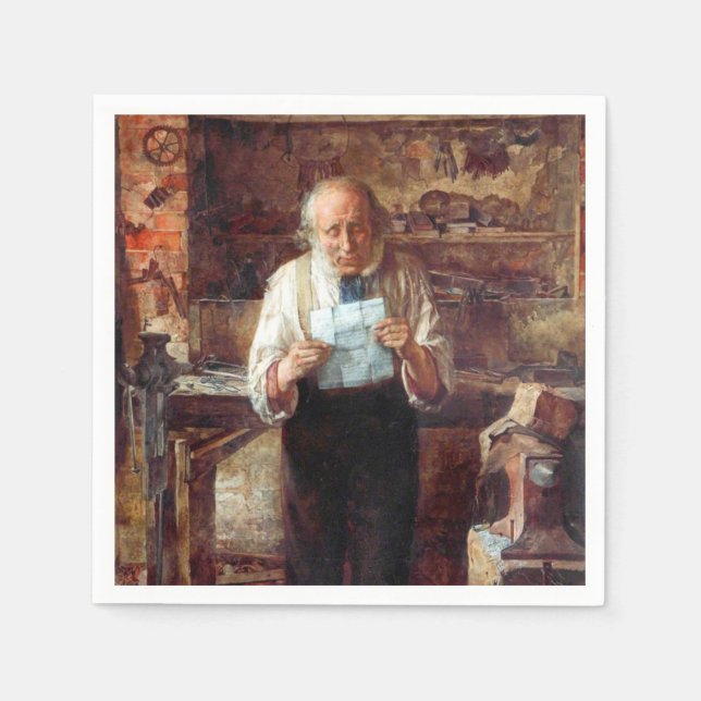 Guardanapo De Papel Notícias do Meu Lado (por James Campbell) (Frente)