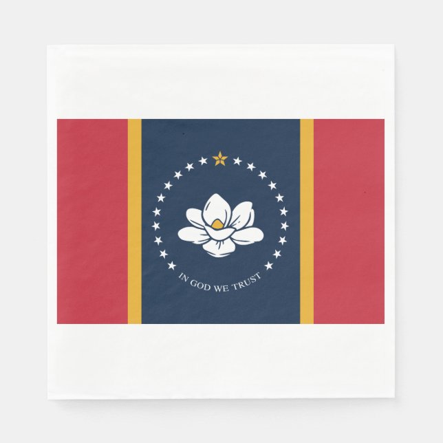Guardanapo De Papel Nova bandeira do Mississípi (Frente)