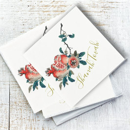 Guardanapo De Papel Nova Fruta Judaica Rosh Hashanah Elegante