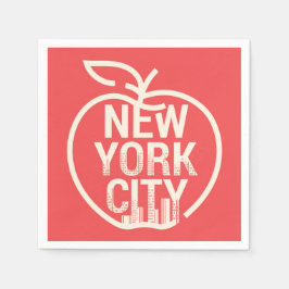 Guardanapo De Papel NOVA IORQUE Modern Big Apple Red
