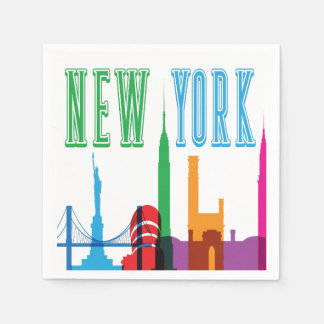 Guardanapo De Papel Nova Iorque Skyline Napkins