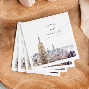Guardanapo De Papel NOVA IORQUE Watercolor Skyline Wedding Paper