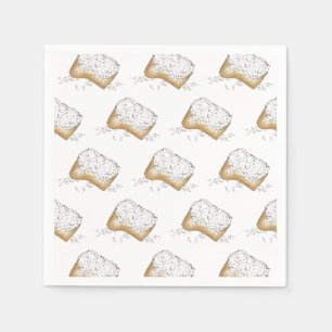 Guardanapo De Papel Nova Orleans Louisiana NOLA Sugary Beignet Paery