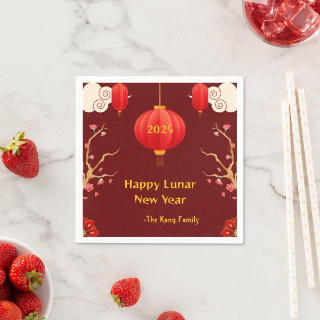 Guardanapo De Papel Novo ano chinês 2025 (Insitu)