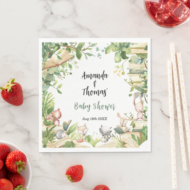 Guardanapo De Papel Novo Capítulo Animais da Floresta Chá de Bebê  (Insitu)