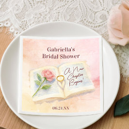 Guardanapo De Papel Novo capítulo, cor-de-rosa, do Chá de panela & ane