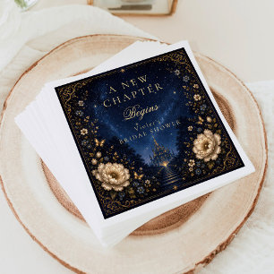 Guardanapo De Papel Novo Capítulo de Fantasia Livro História Chá de No