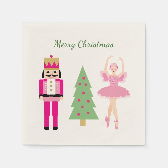 Guardanapo De Papel Nozes, árvore de Natal, Ballerina (Frente)