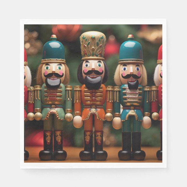 Guardanapo De Papel Nozes com rostos felizes (Frente)