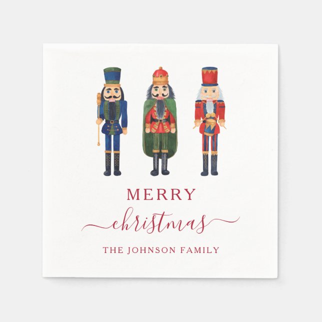 Guardanapo De Papel Nozes Festivas Mancham Natal (Frente)