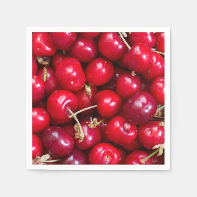 Guardanapo De Papel Núcleos de cereja doce (Frente)