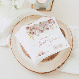 Guardanapo De Papel Núcleos de chás de panela florais Elegante boho