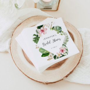 Guardanapo De Papel Núcleos de chás de panela tropicais elegantes