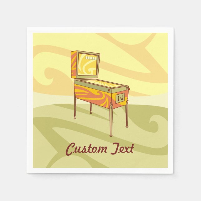 Guardanapo De Papel Núcleos de máquinas de pinball (Frente)