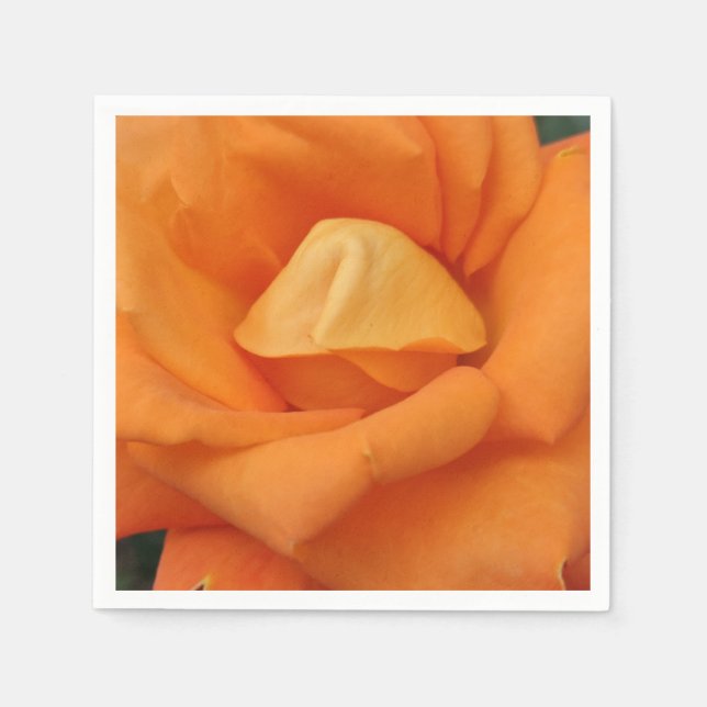 Guardanapo De Papel Núcleos de rosa de laranja (Frente)