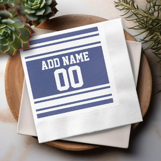 Guardanapo De Papel Número de Nome Personalizado da Faixa de Jersey Az