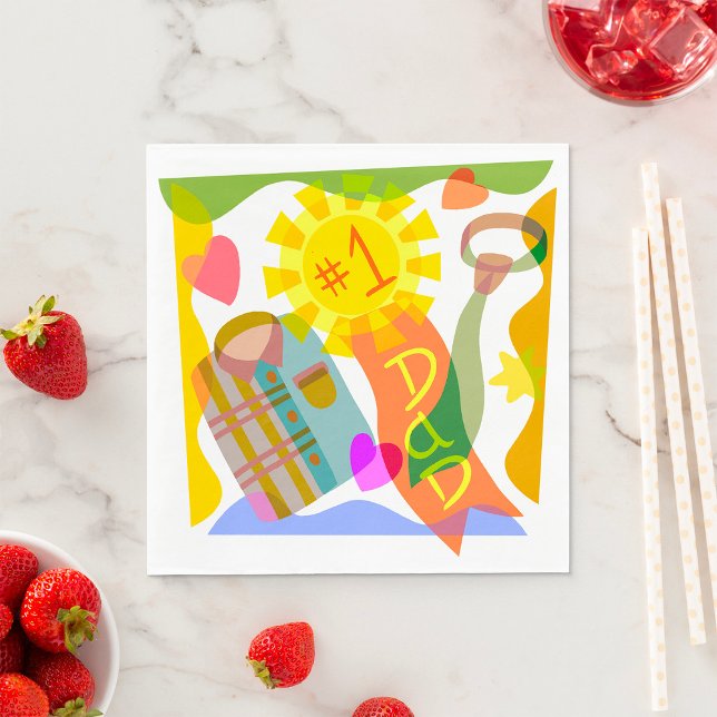 Guardanapo De Papel Número Um Pai Napkins (Criador carregado)