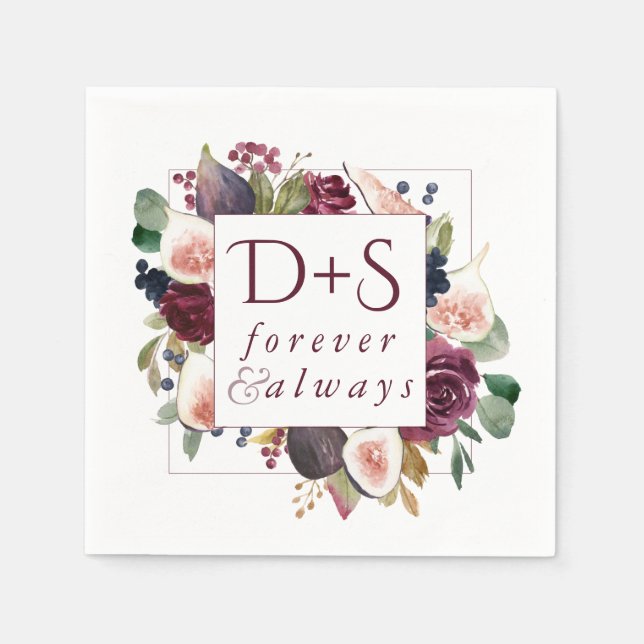 Guardanapo De Papel Números Blooming | Rua Monográfica Rústica (Frente)