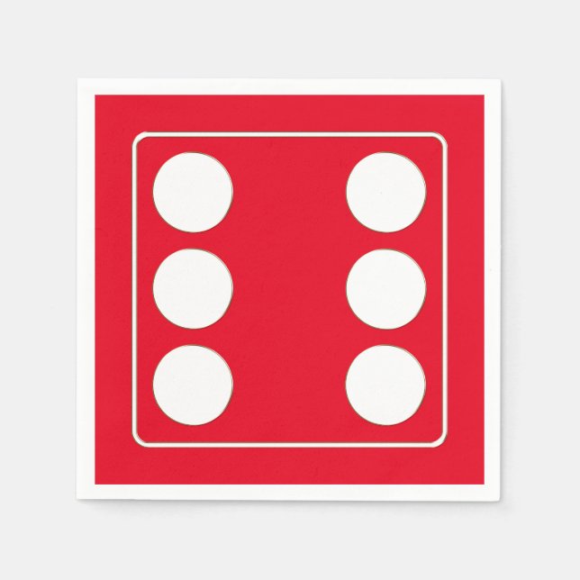 Guardanapo De Papel Números de pílulas brancas 6 + seu traseiro. (Frente)