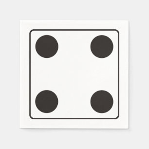 Guardanapo De Papel Números dos DADOS das sementes 4 + seu backgr.